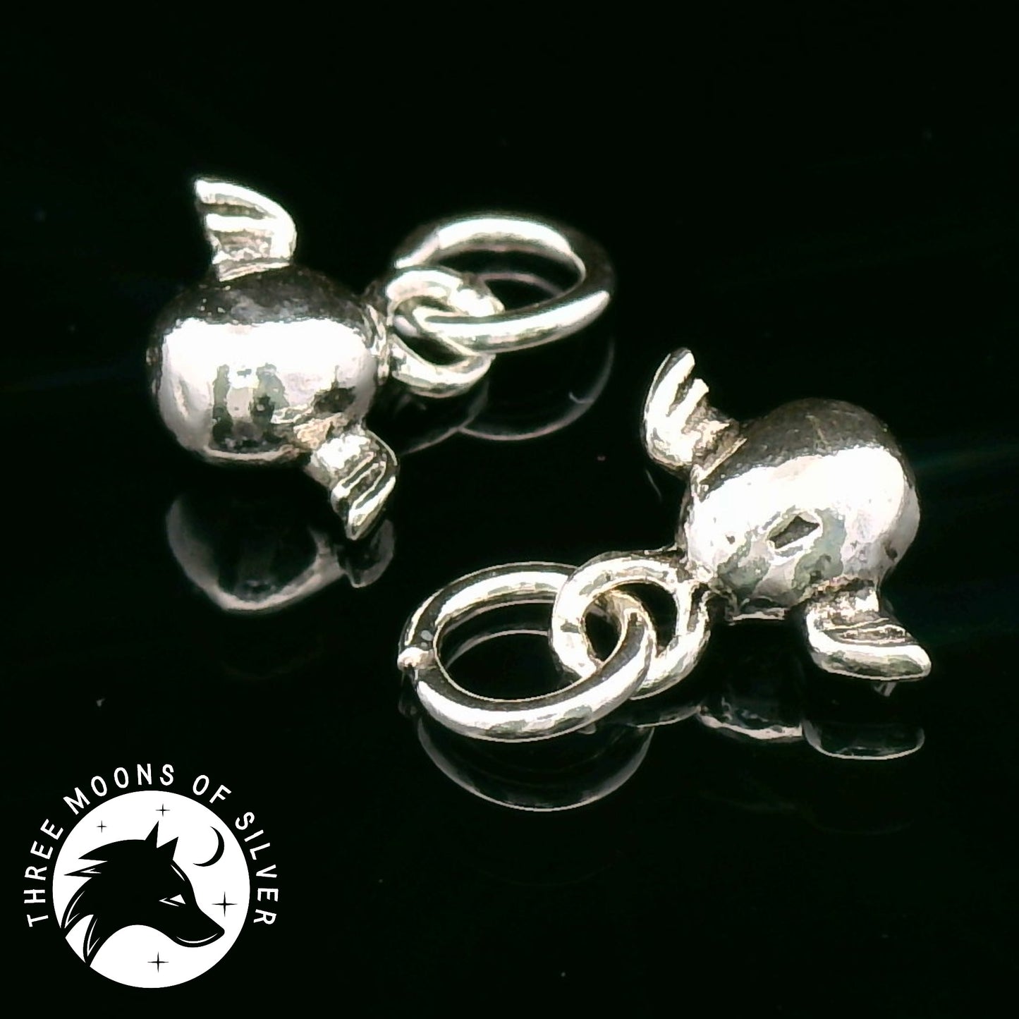 Charming Silver Candy Charms 10mm