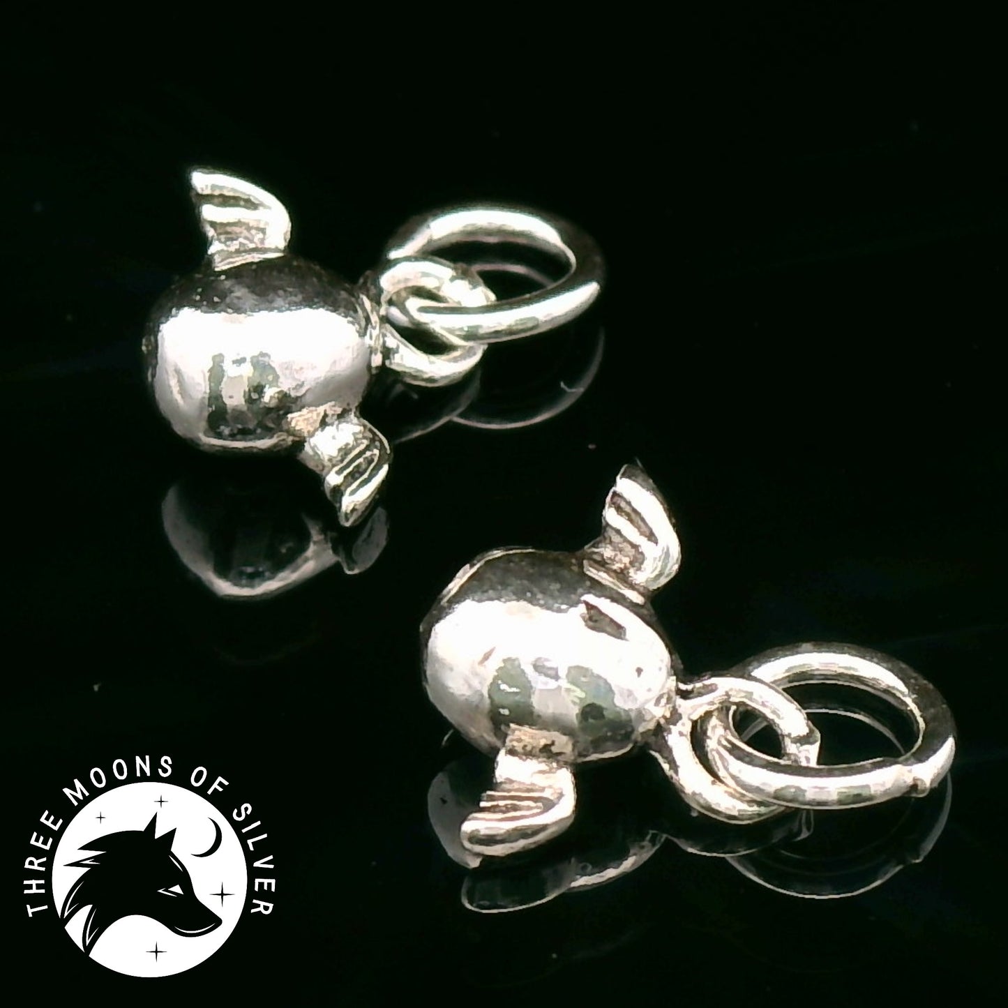 Charming Silver Candy Charms 10mm