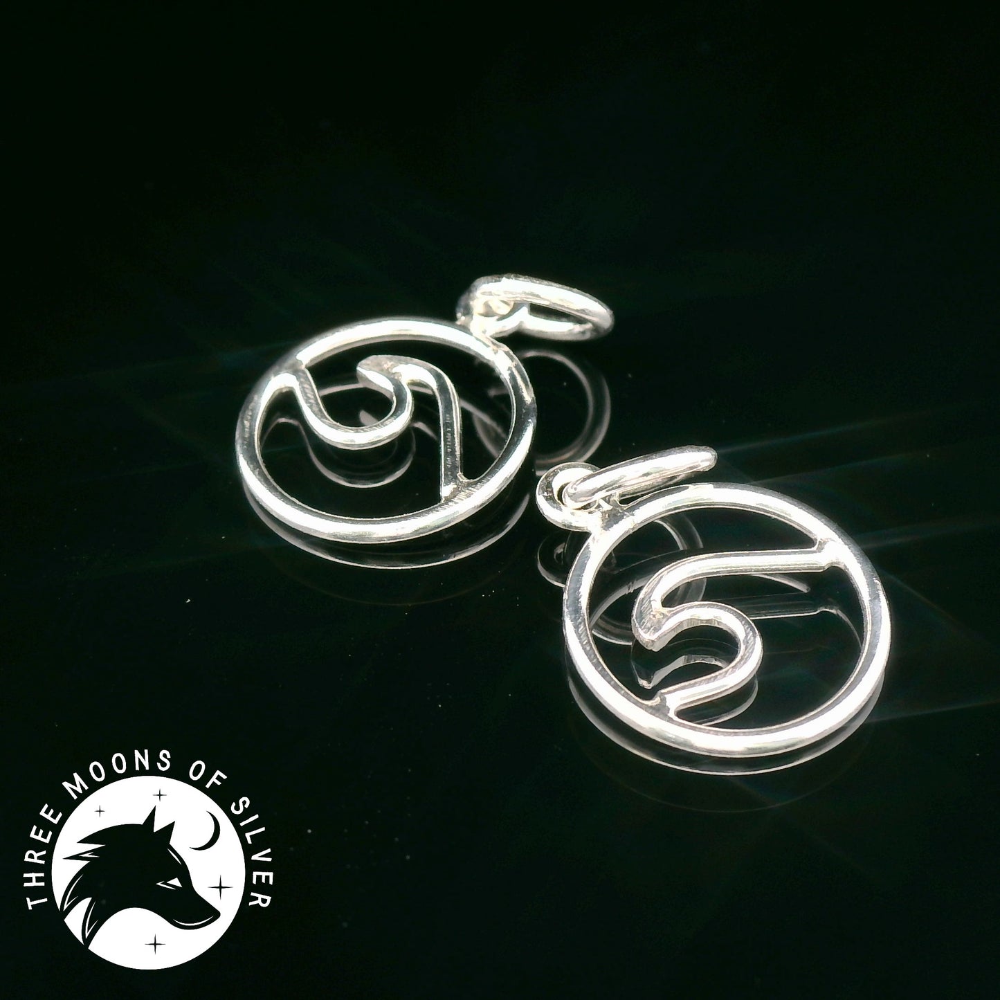 Elegant Silver Wave Drop Earrings 20mm