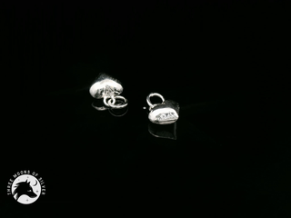 Elegant Heart-Shaped Charms 9mm