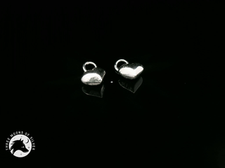 Elegant Heart-Shaped Charms 9mm