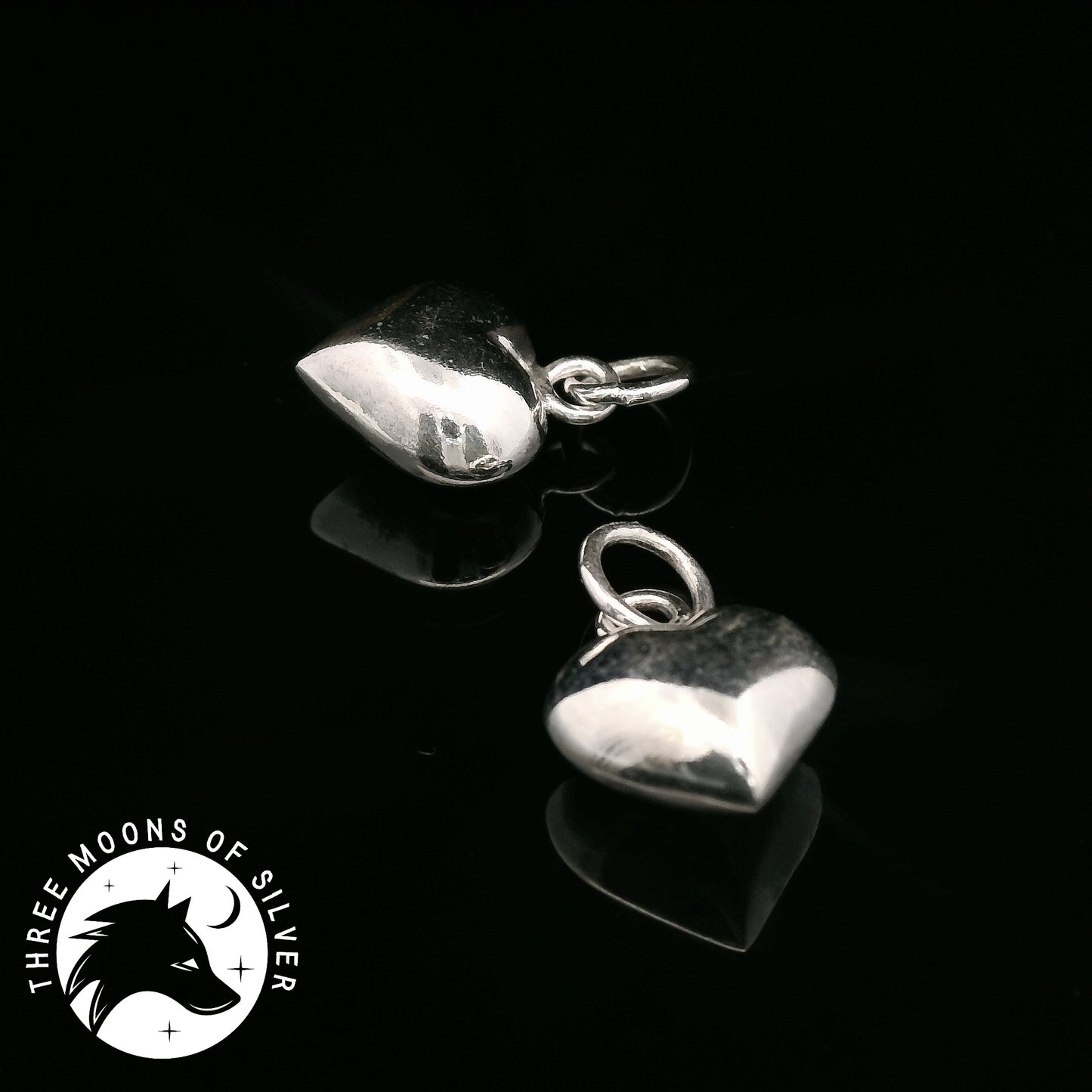 Elegant Heart-Shaped Charms 14mm