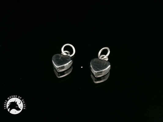 Elegant Heart Charms 12mm