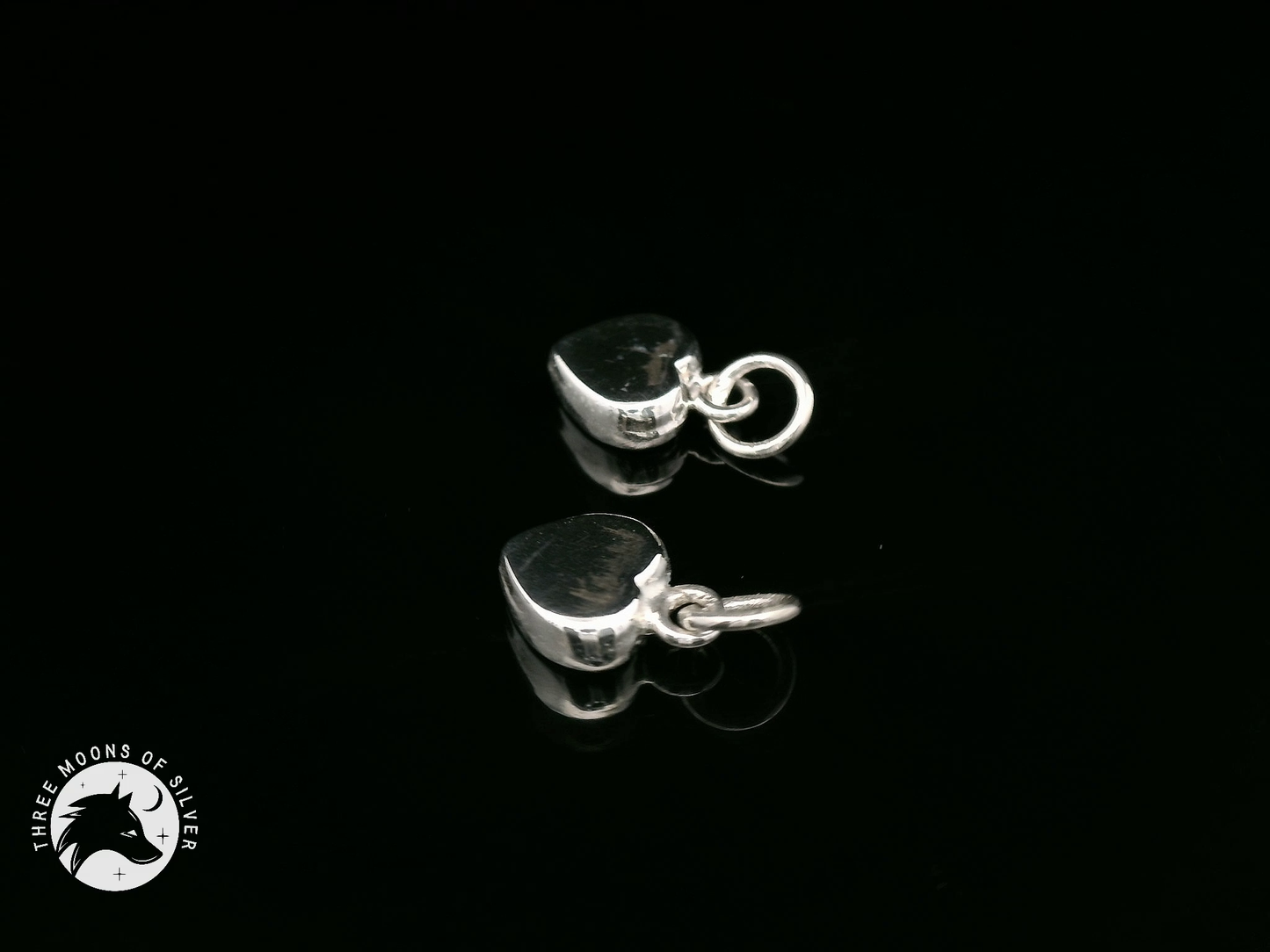 Elegant Heart Charms 12mm
