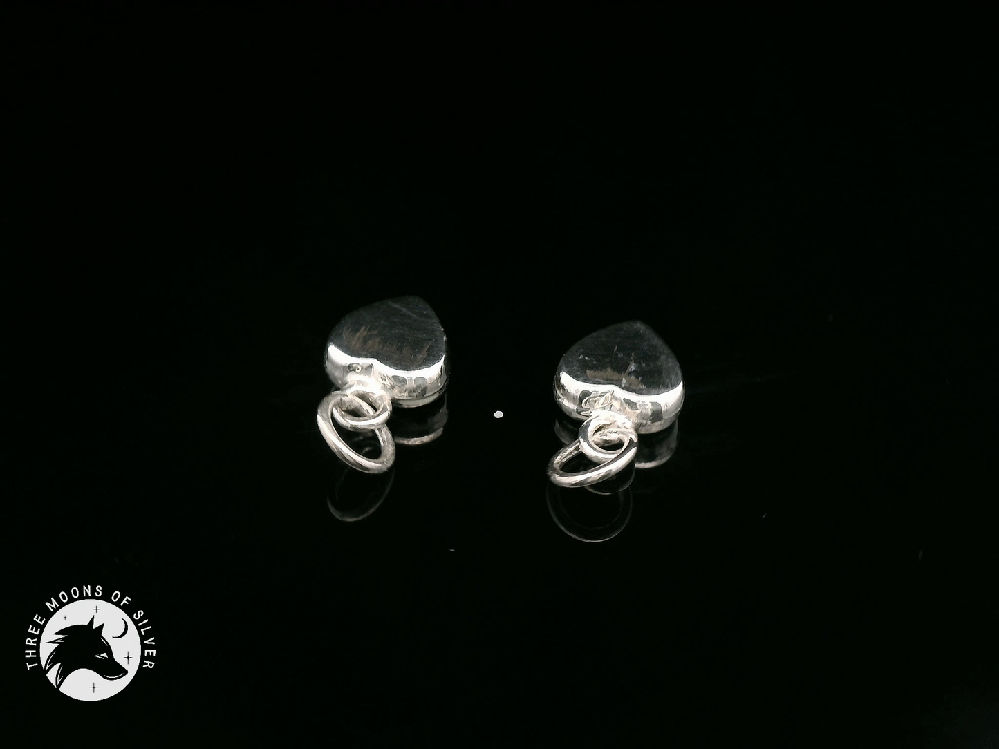 Elegant Heart Charms 12mm