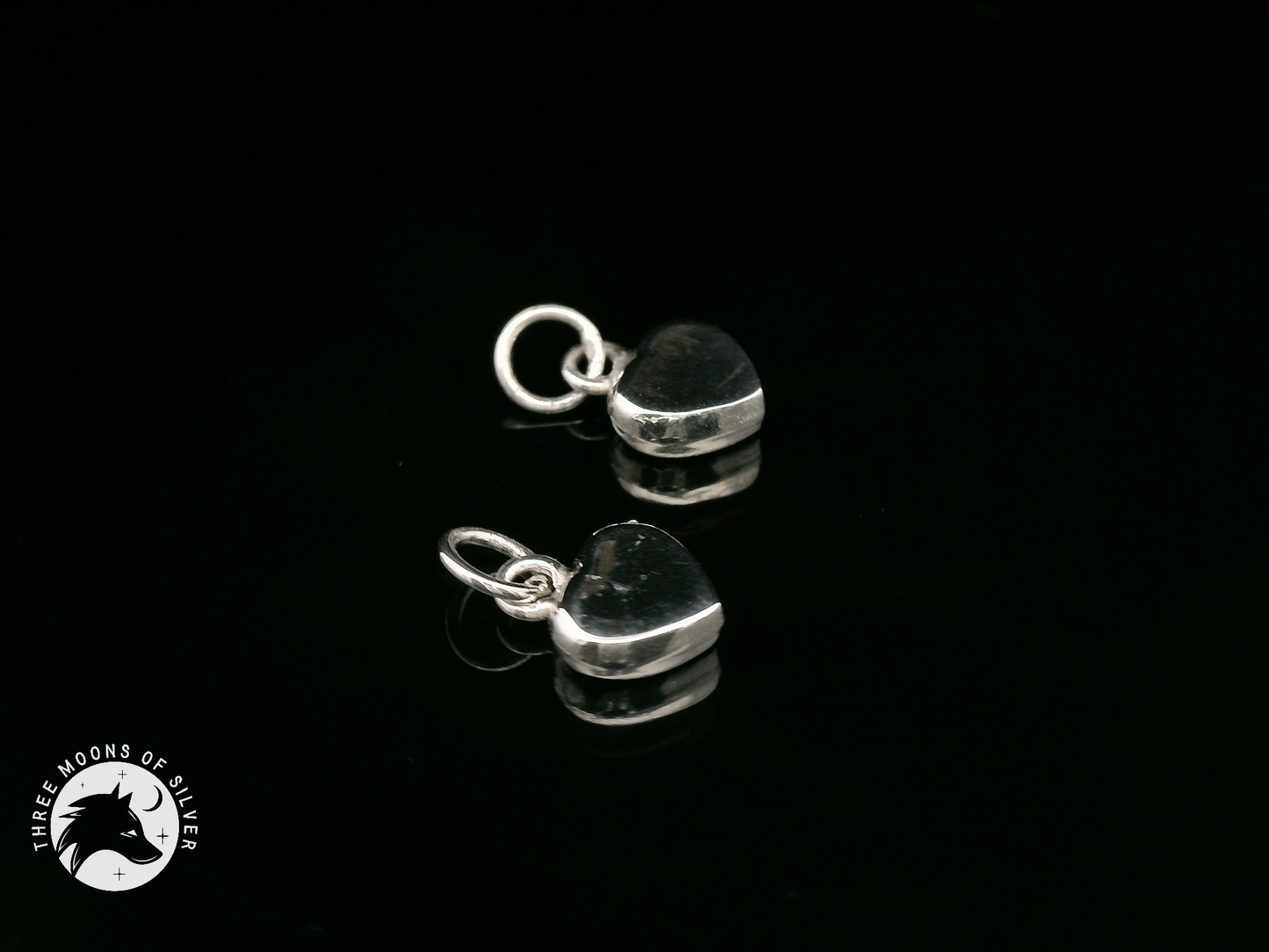 Elegant Heart Charms 12mm