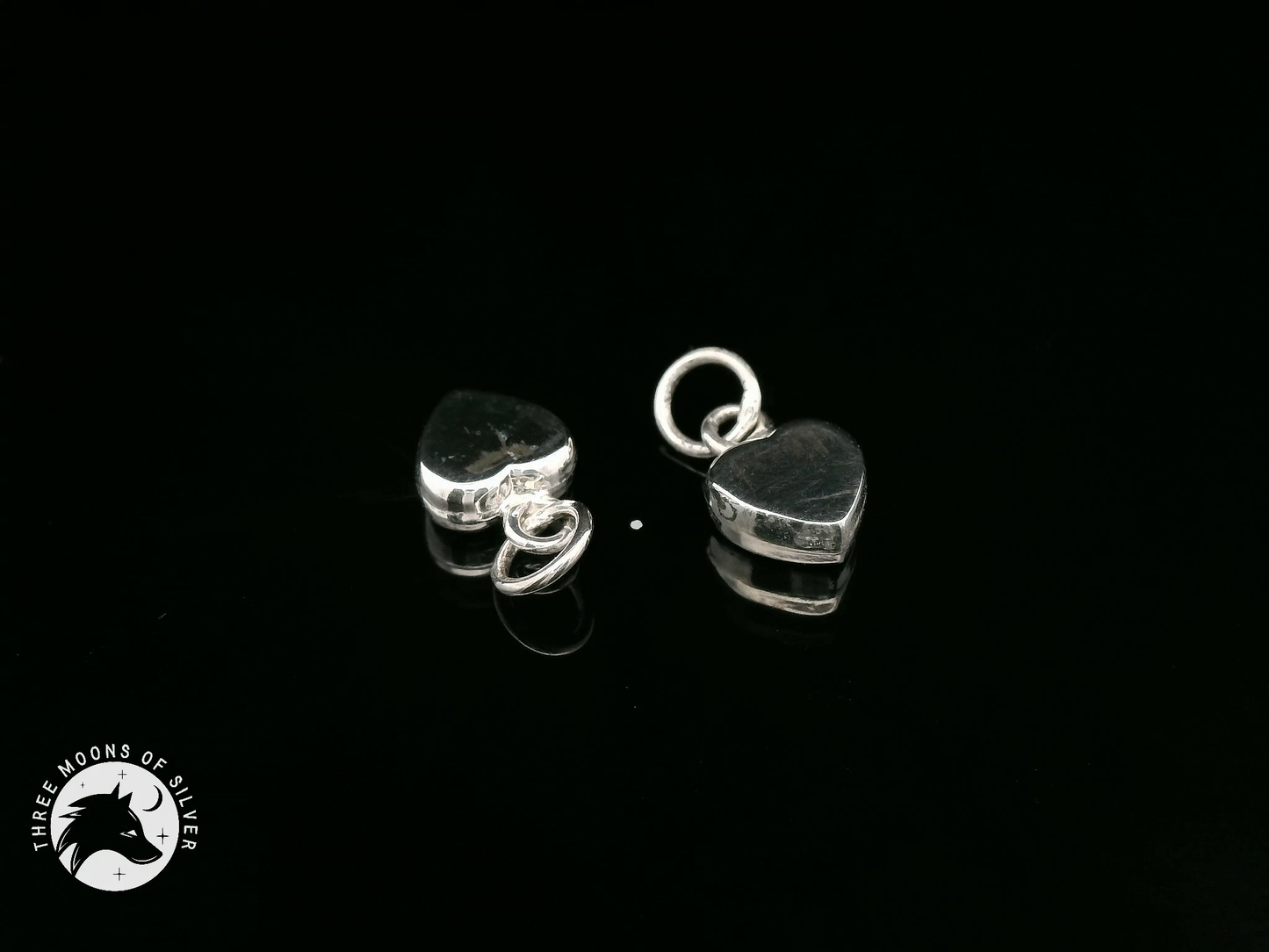 Elegant Heart Charms 12mm