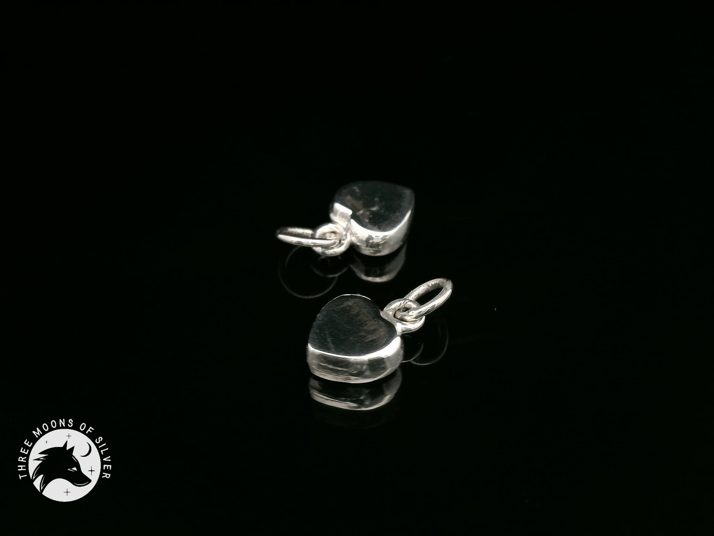 Elegant Heart Charms 12mm