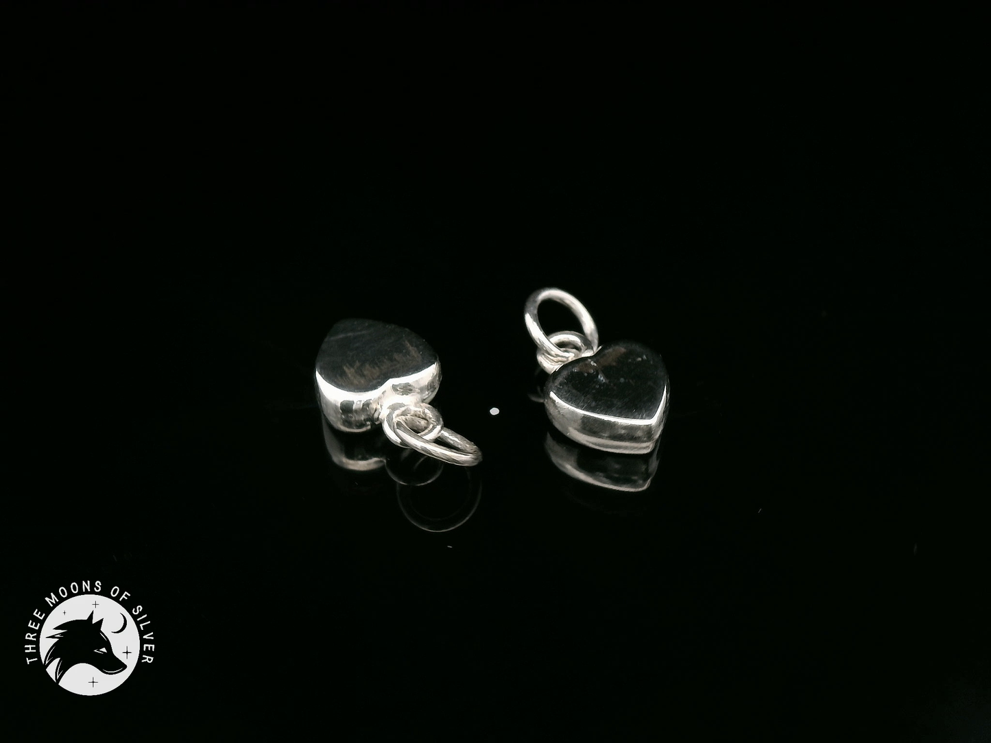 Elegant Heart Charms 12mm