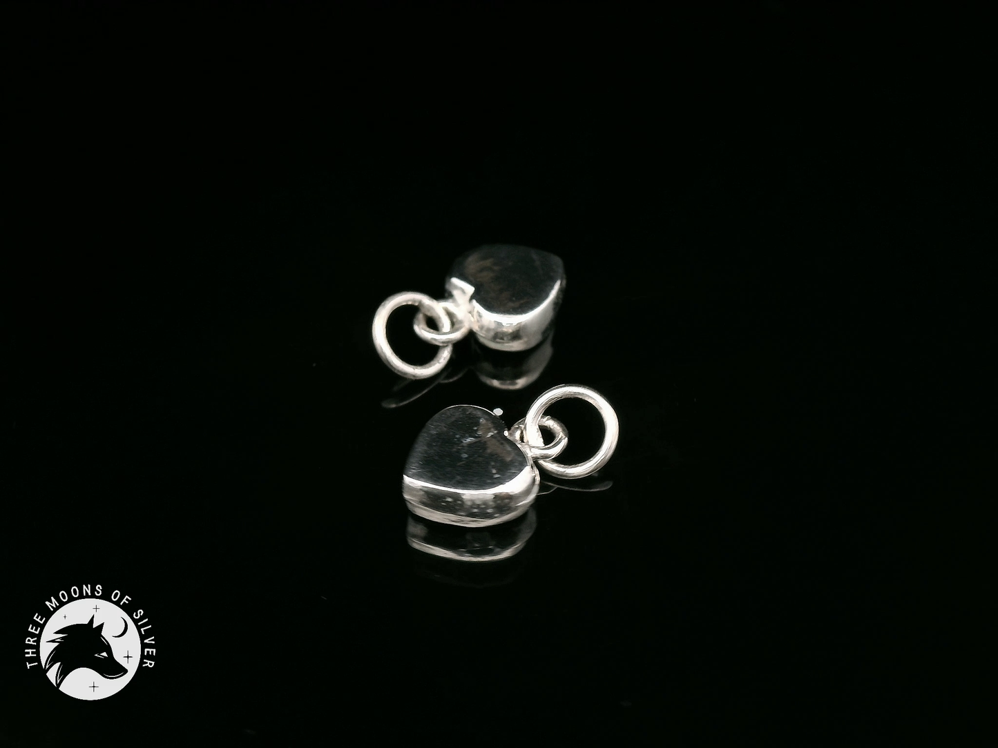 Elegant Heart Charms 12mm