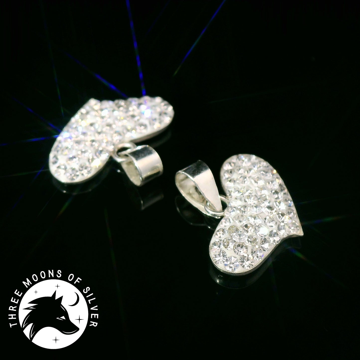 Elegant Heart-Shaped Pendants 12mm