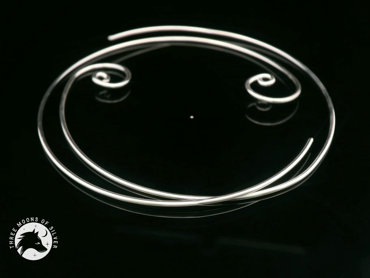 Hoop Earrings with Spiral