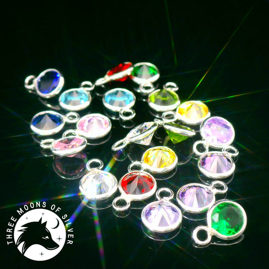 Crystal Rounded Charms & Pendants