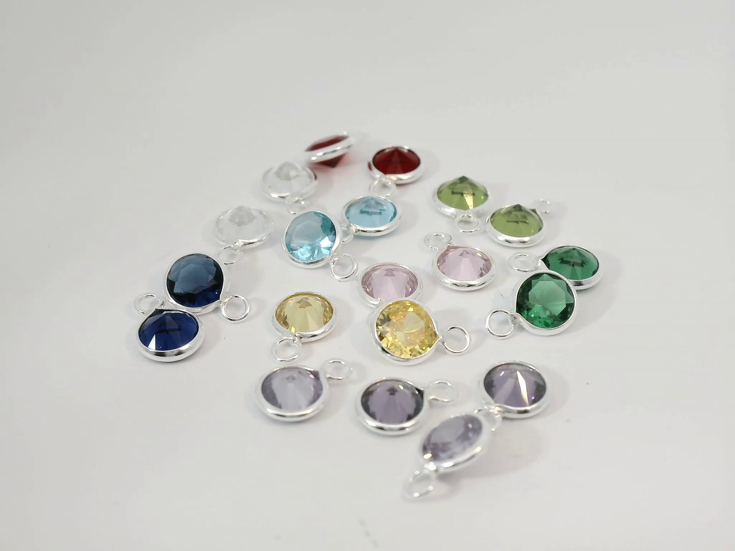 Crystal Rounded Charms & Pendants