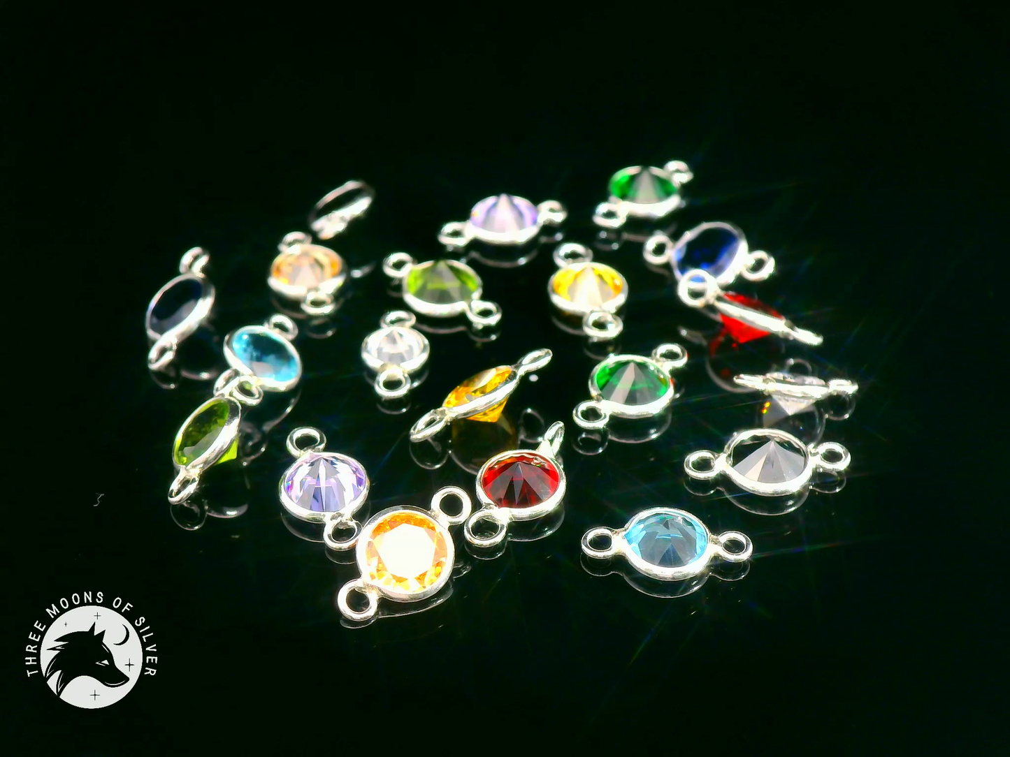 Colorful Crystal Double Connectors