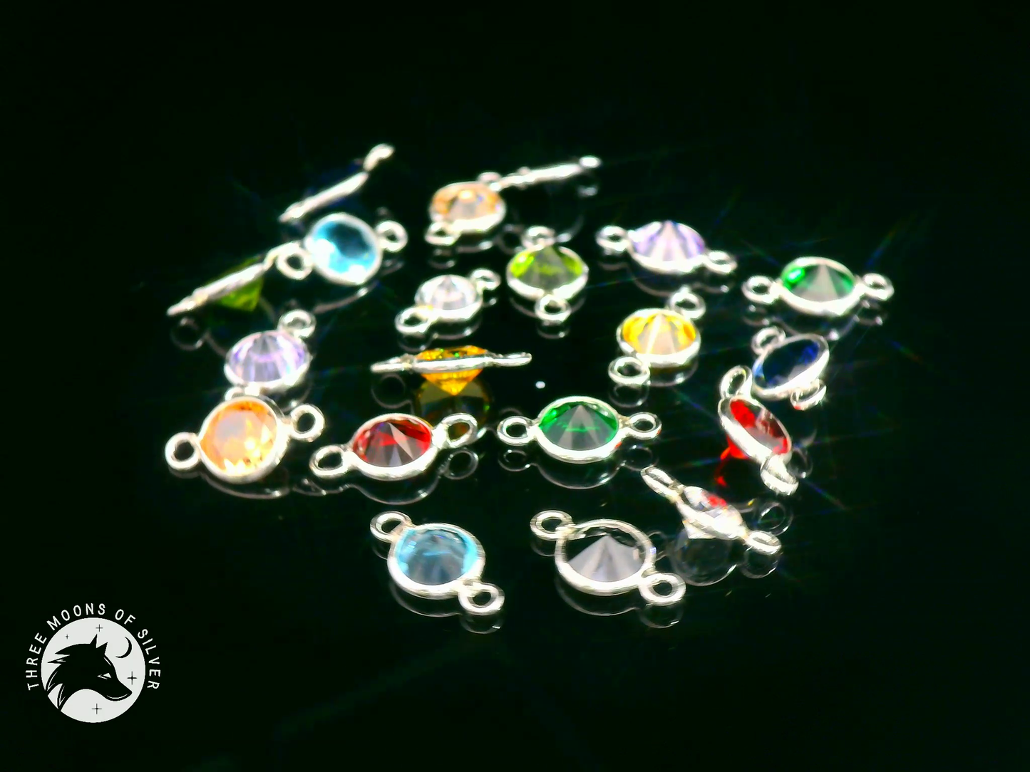 Colorful Crystal Double Connectors
