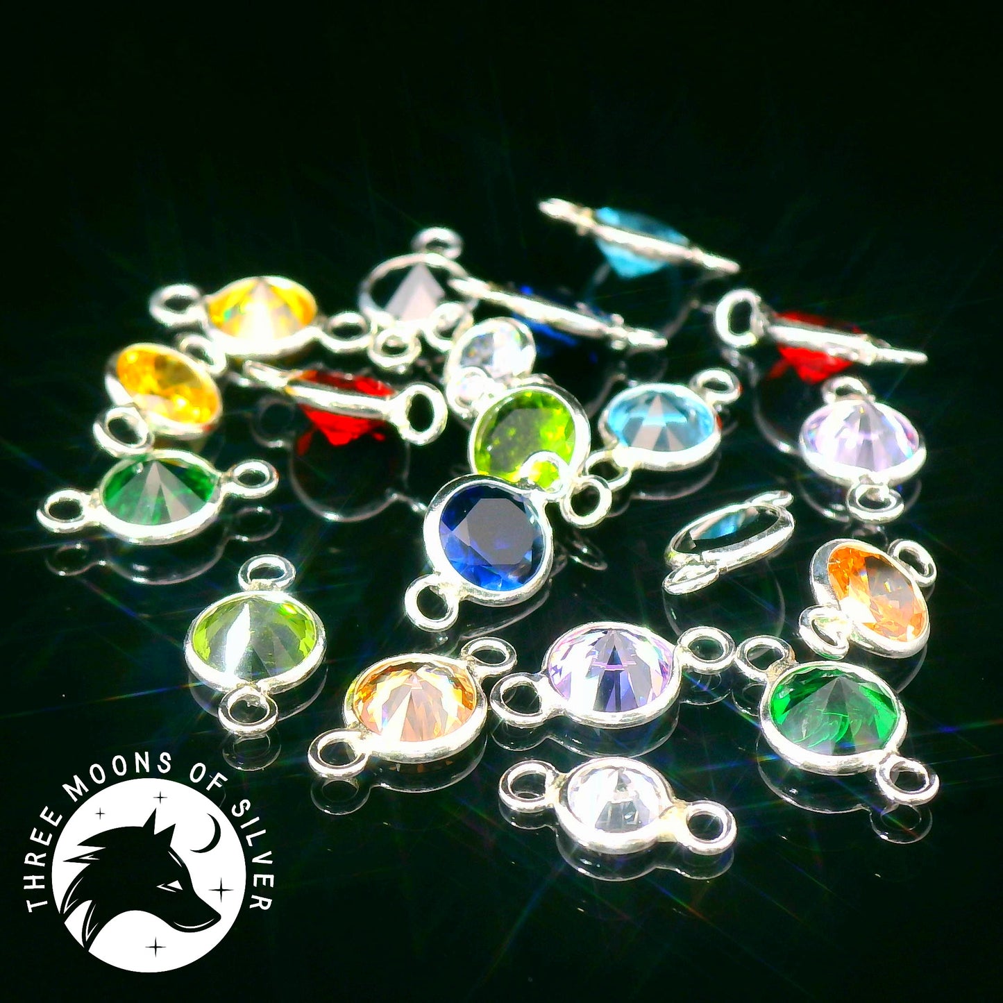 Colorful Crystal Double Connectors