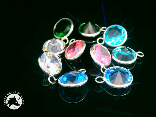 Colorful Crystal Rounded Charms & Pendants