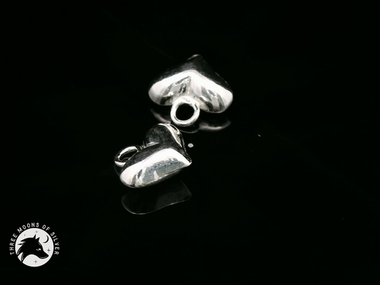 Silver Heart Shaped Charms