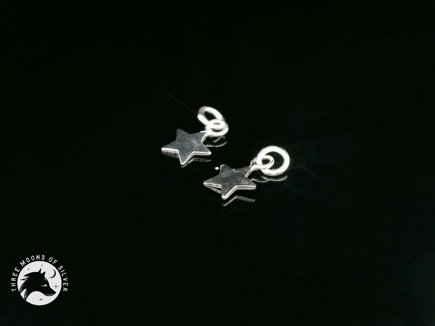Silver Star Charms