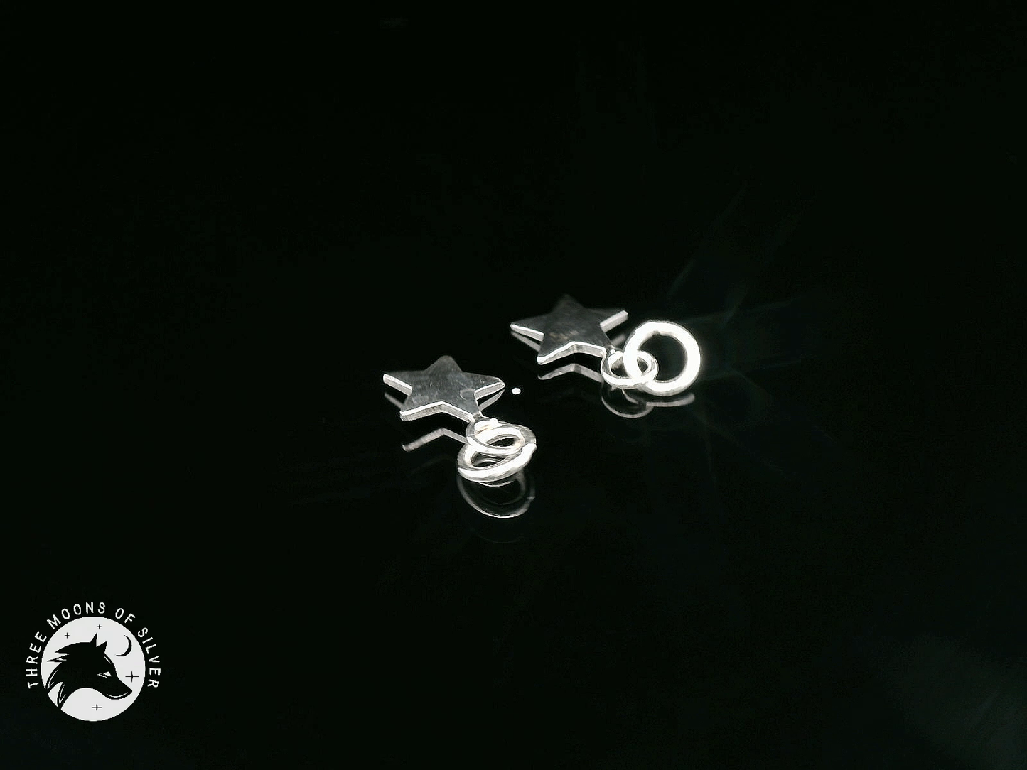 Silver Star Charms