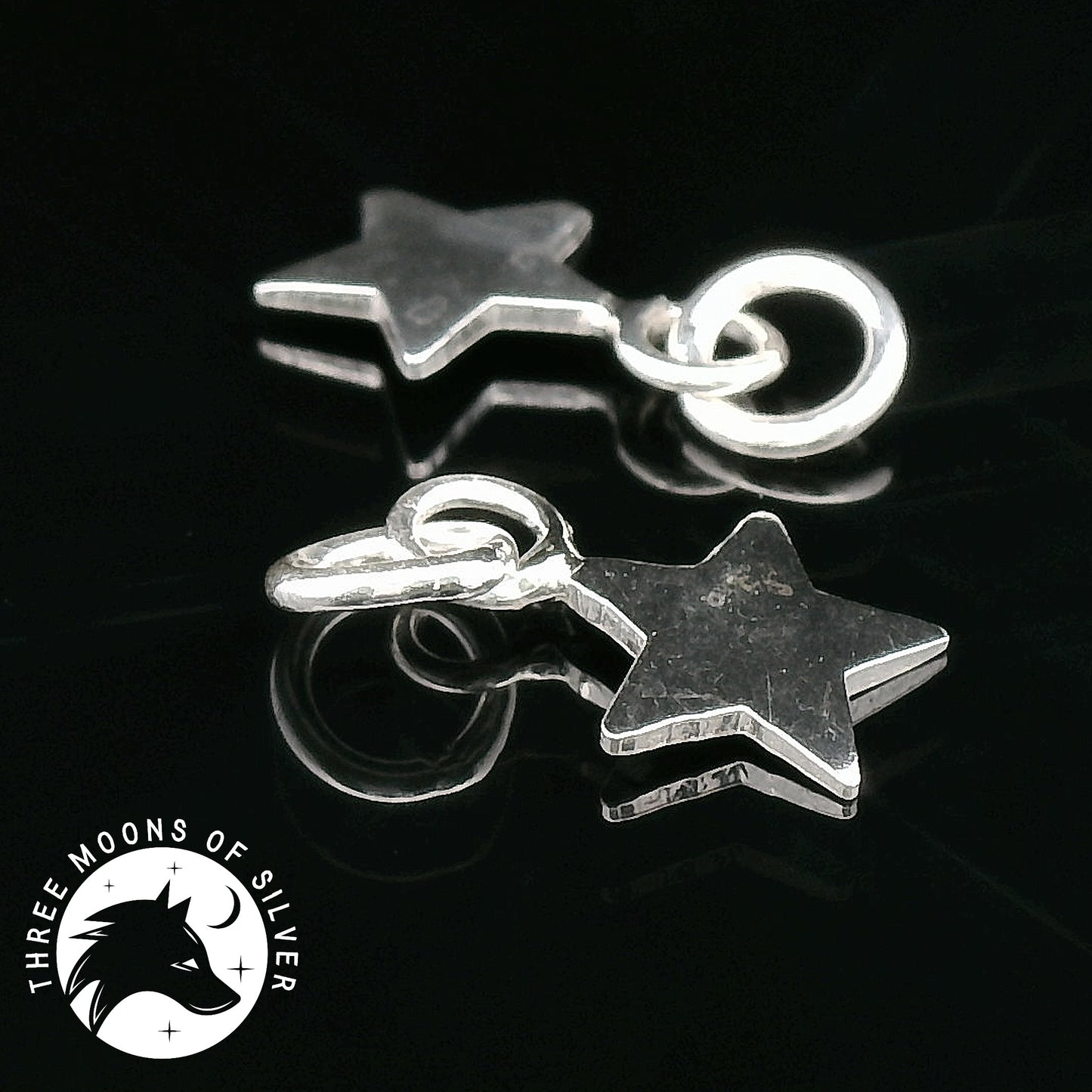 Silver Star Charms