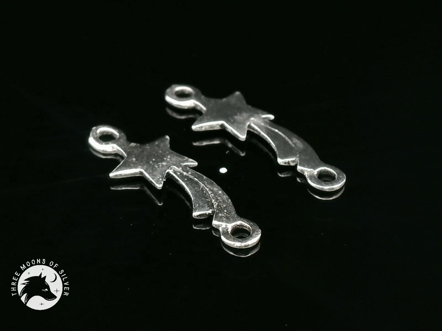 925 Silver Star Connectors