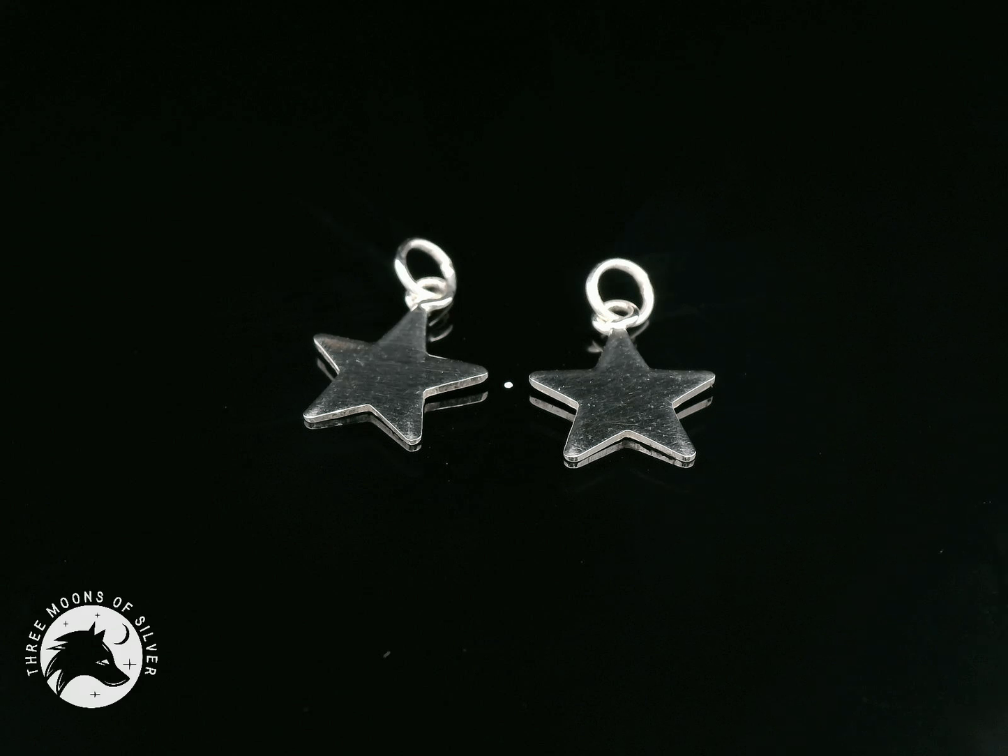 925 Silver Star Charms