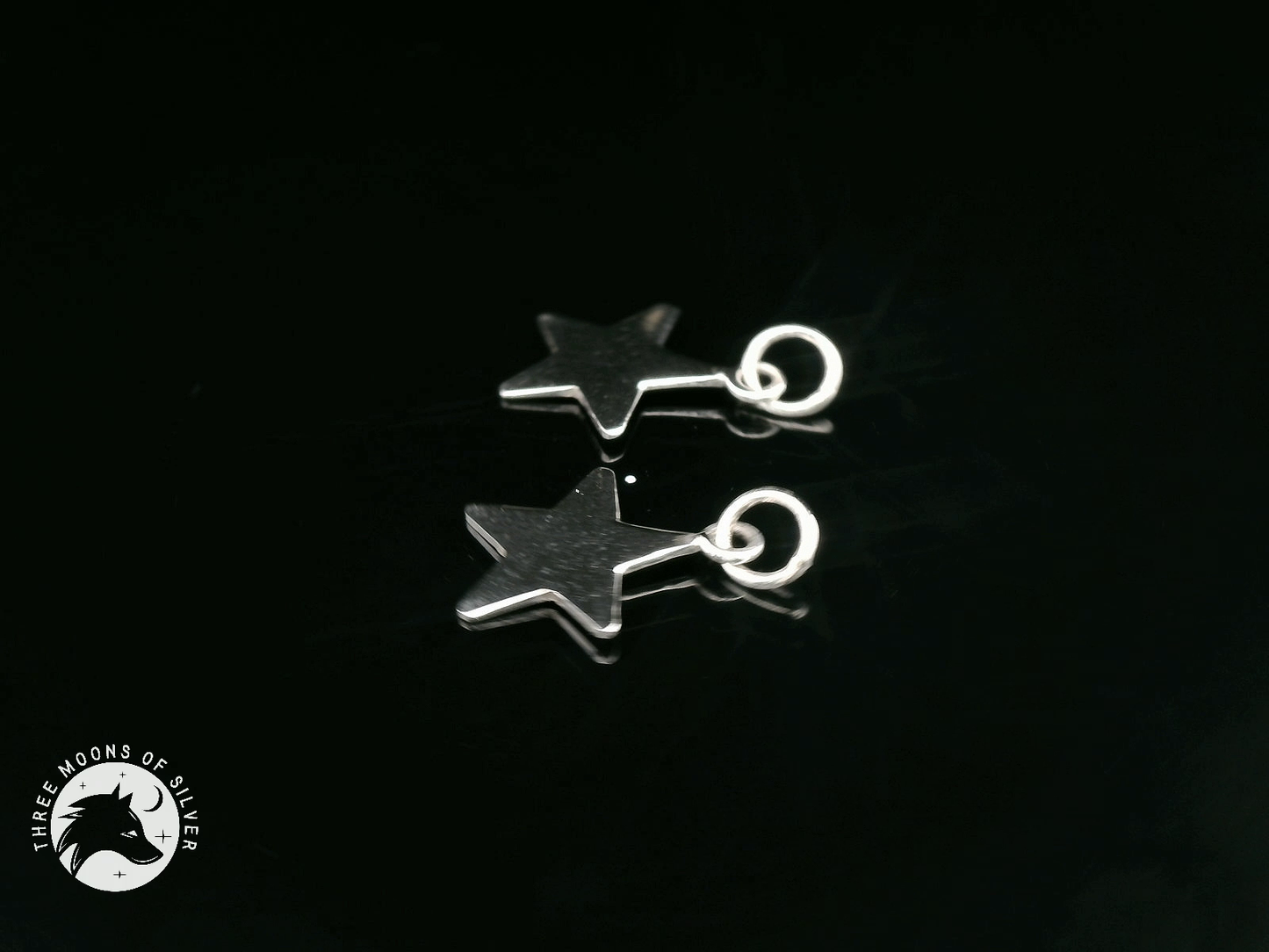 925 Silver Star Charms