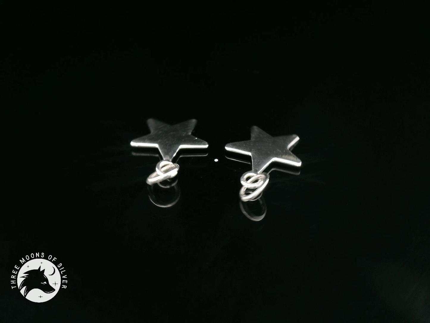 925 Silver Star Charms