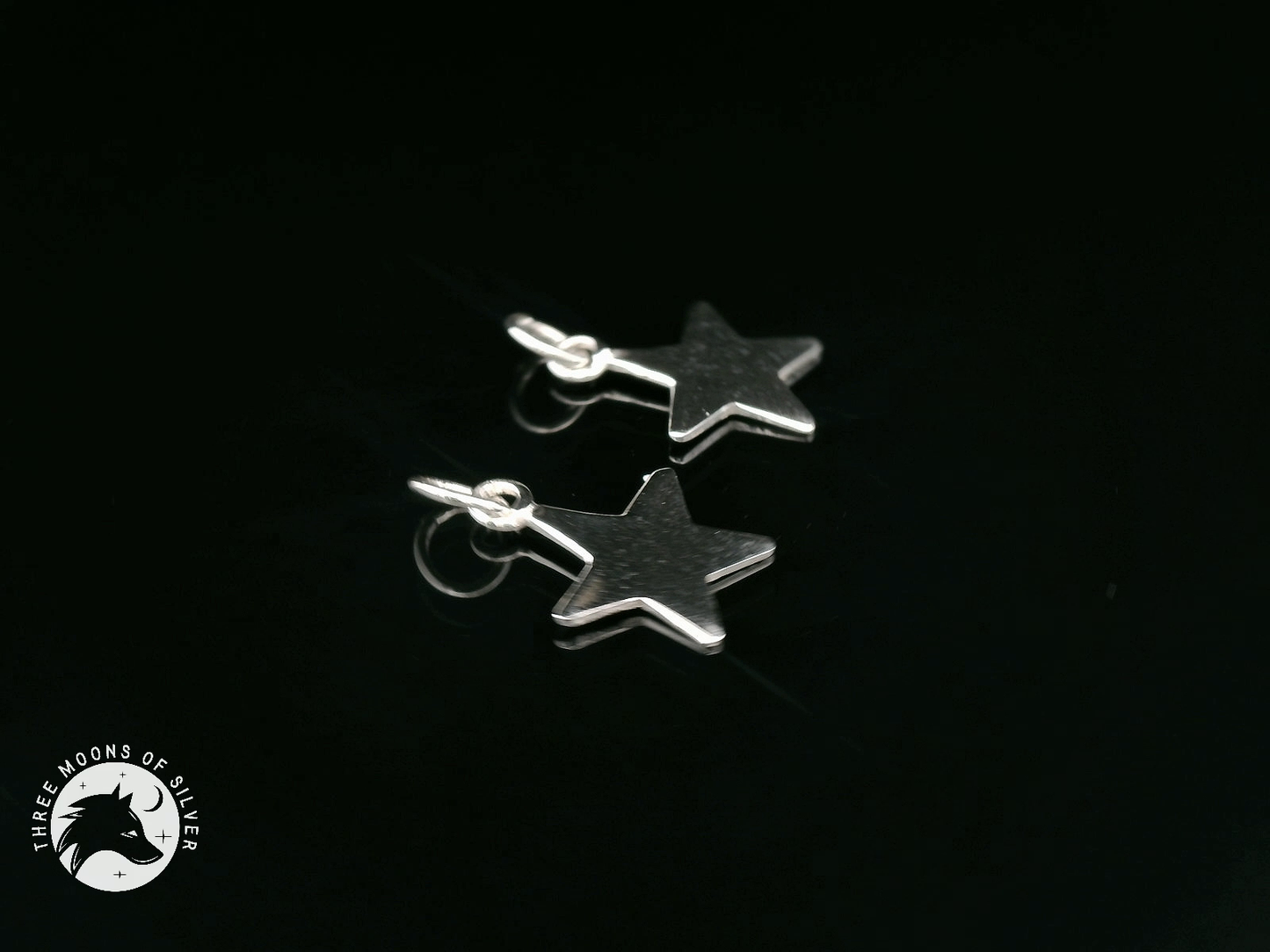925 Silver Star Charms