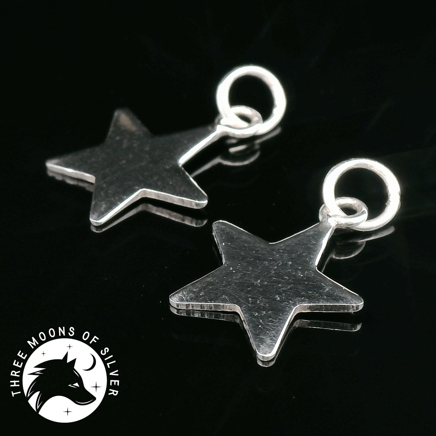925 Silver Star Charms