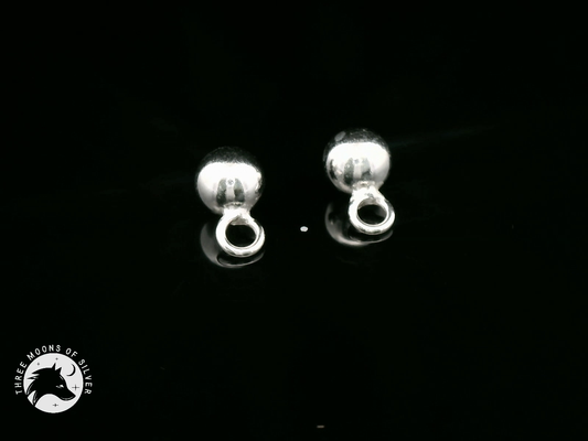 Elegant Silver Ball Charms