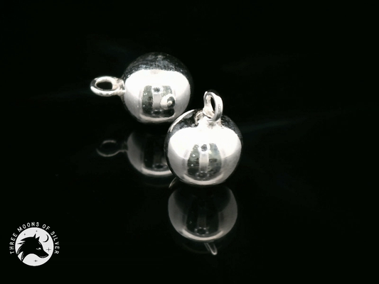 Elegant Silver Ball Charms