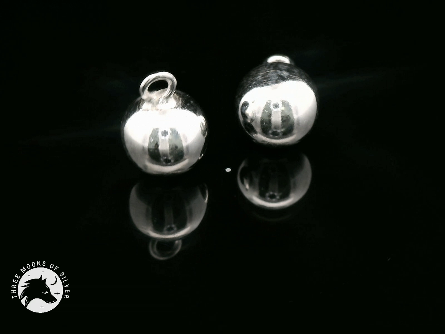 Elegant Silver Ball Charms
