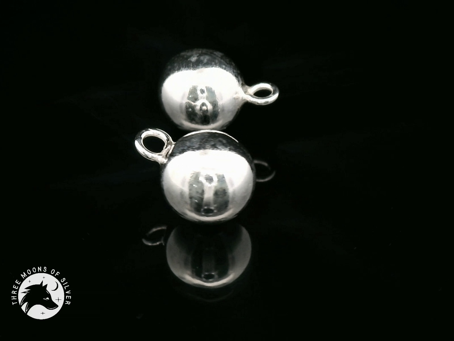 Elegant Silver Ball Charms