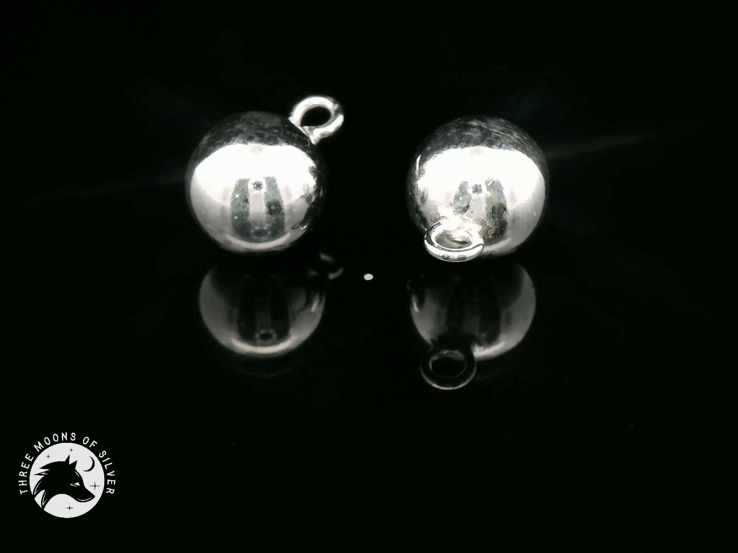Elegant Silver Ball Charms