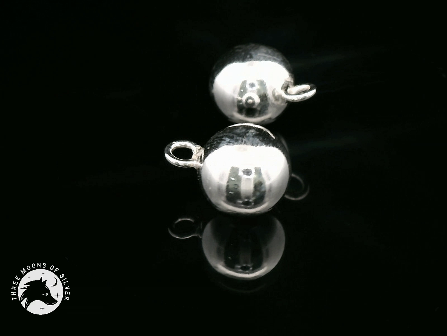 Elegant Silver Ball Charms