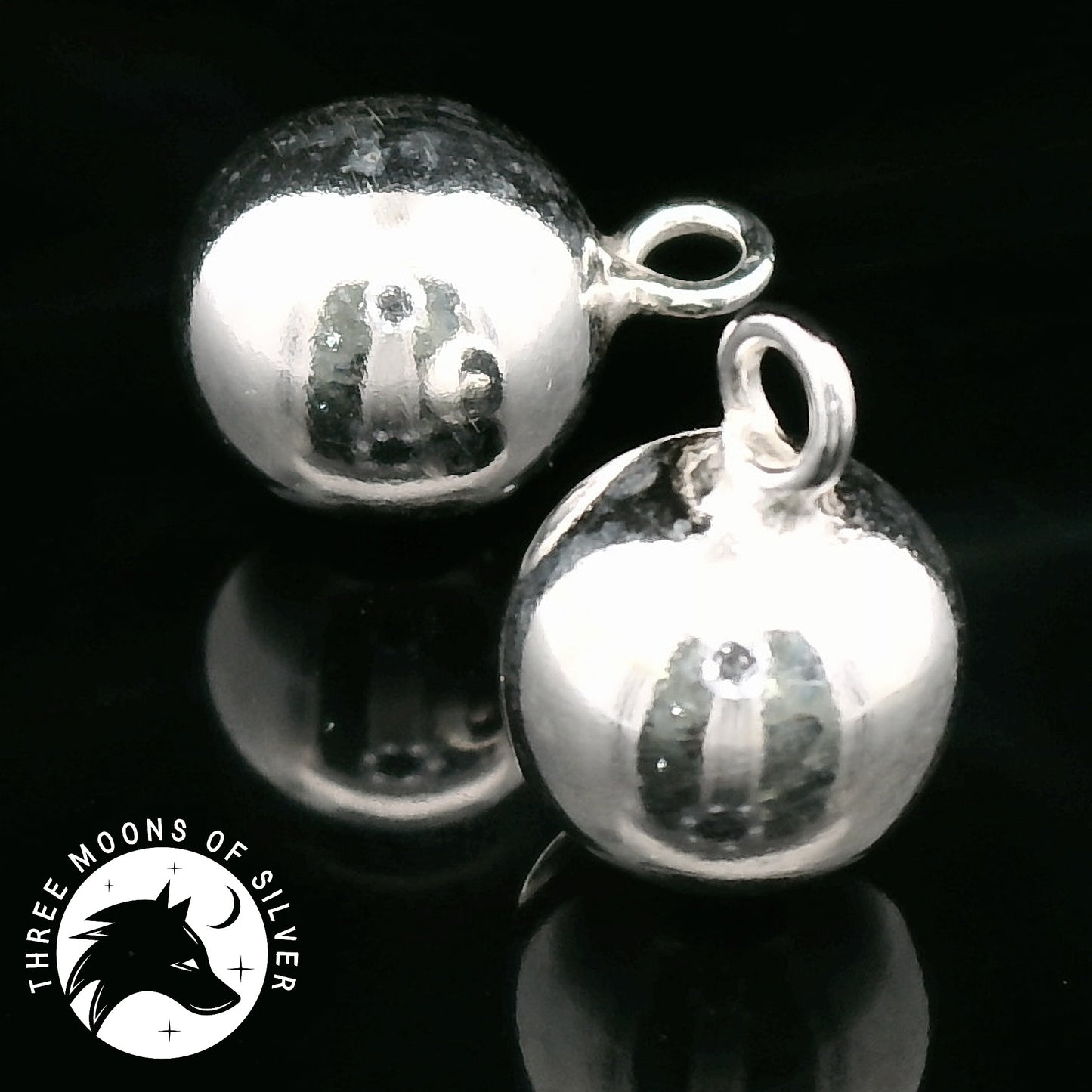 Elegant Silver Ball Charms