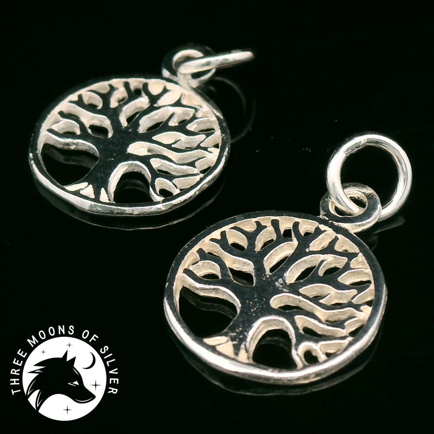 Silver Tree Charms