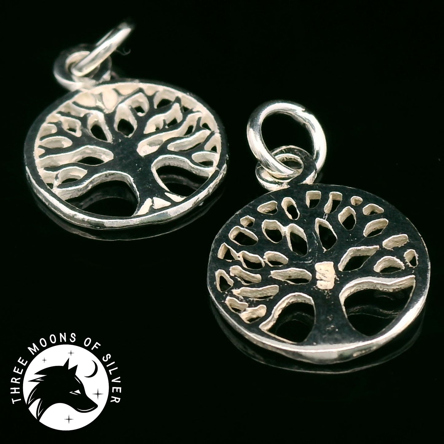 Silver Tree Charms