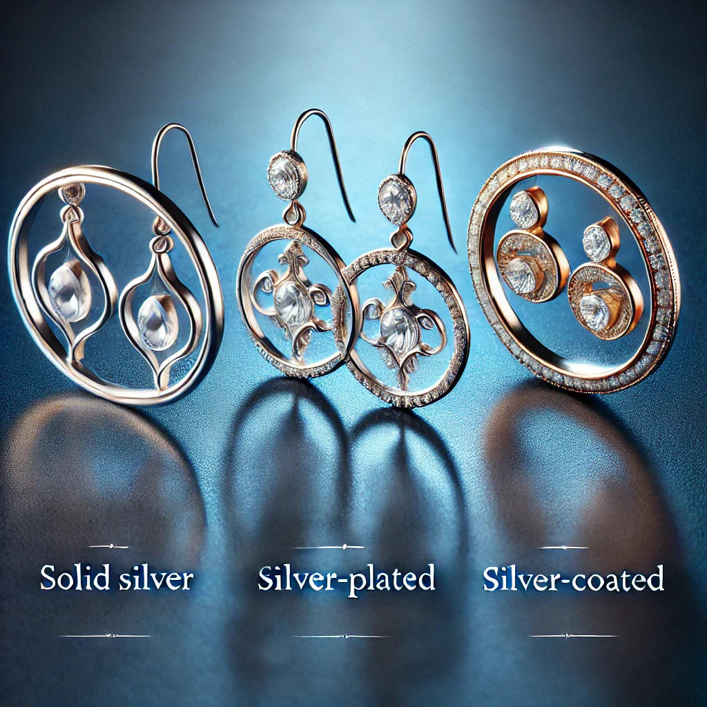 Why ilver! Blog - Differences Between Solid Silver, Plated, and Coated Earrings: What You Need to Know Before Buying