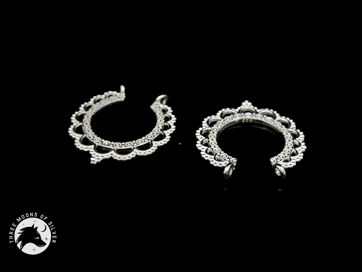 Silver Hoop Earrings 22mm