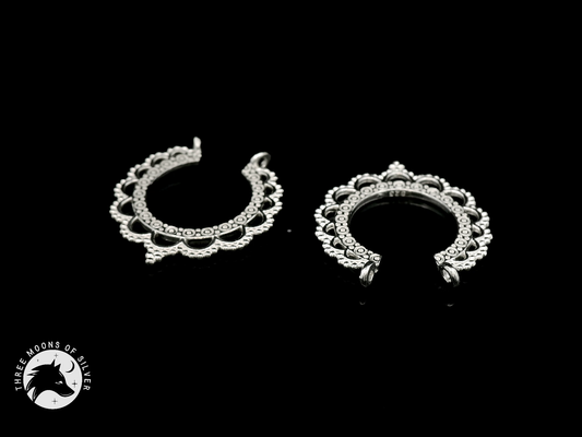 Silver Hoop Earrings 22mm