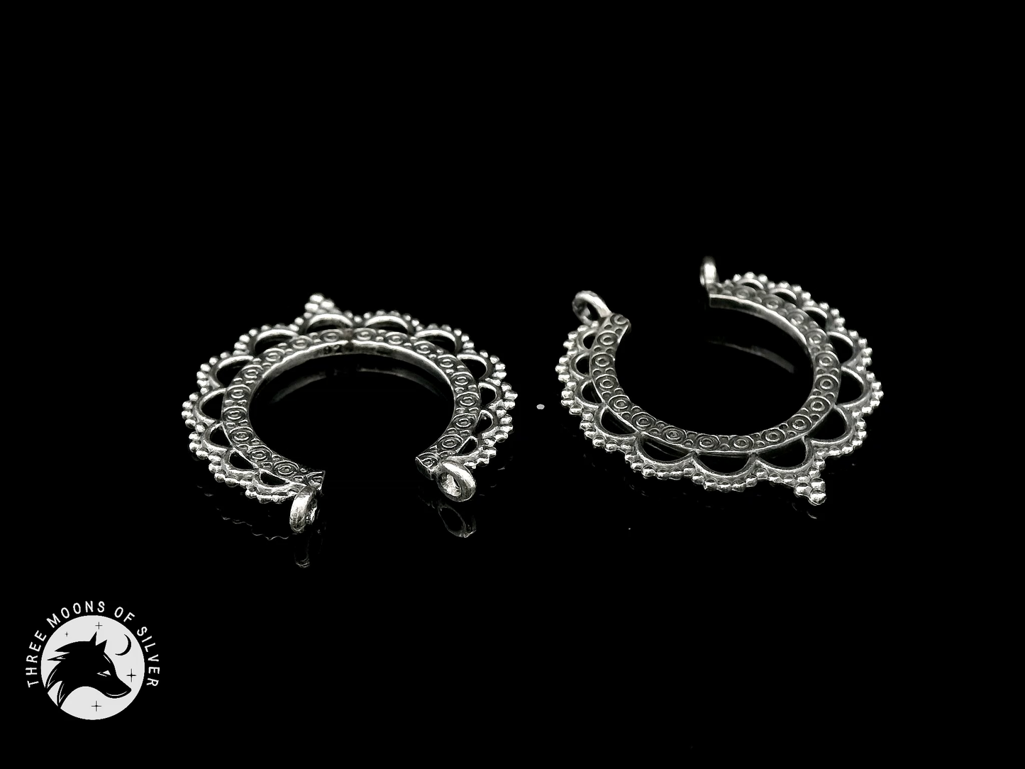 Silver Hoop Earrings 22mm