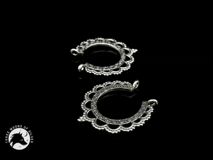 Silver Hoop Earrings 22mm