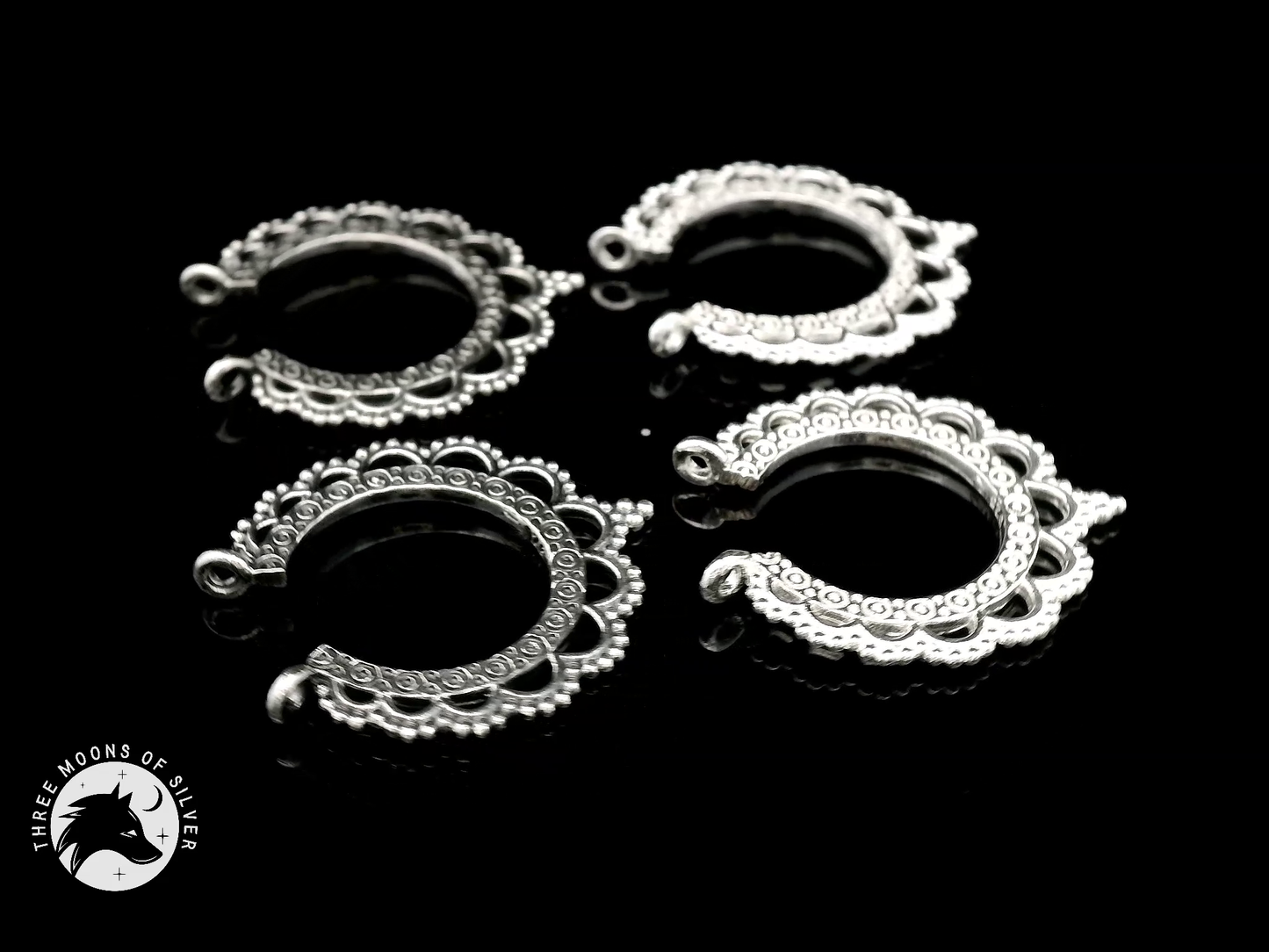 Silver Hoop Earrings 22mm