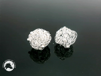 Unique & Intricate Wire Drop Pendant 14mm
