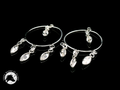 Stunning Silver Dangle Earrings 34mm