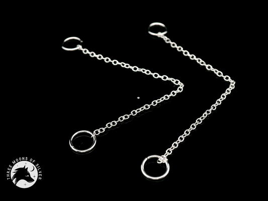 Exquisite Silver Chain Connector 58mm